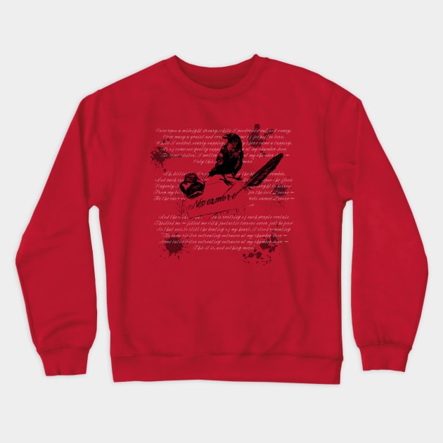 Nevermore Crewneck Sweatshirt by SirCrow